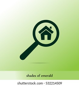 search home vector icon