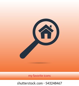 search home vector icon