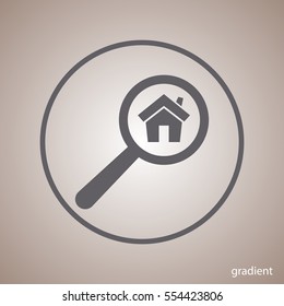 search home vector icon
