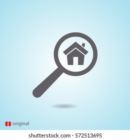 search home vector icon