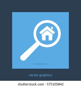 search home vector icon