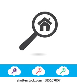 search home vector icon