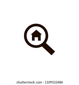 search house icon. flat design