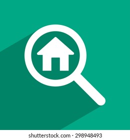 search house, icon. One of set web icons