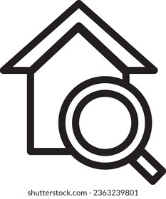 Search House Icon: "Representing a user-friendly house hunting tool, this icon is perfect for real estate websites and apps. It simplifies the search for the ideal home