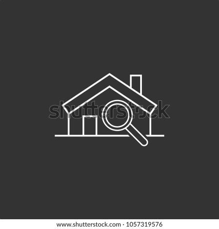 Search for House icon, stock vector, eps10.
