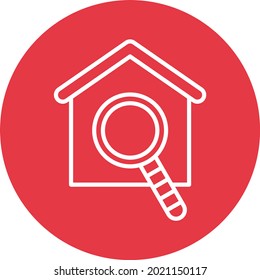 Search House icon vector image. Can also be used for web apps, mobile apps and print media.