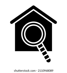 Search House icon vector image. Can also be used for web apps, mobile apps and print media.