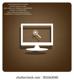 Search house. Magnifying glass. Search. icon. vector design