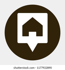 search house vector icon 10 eps