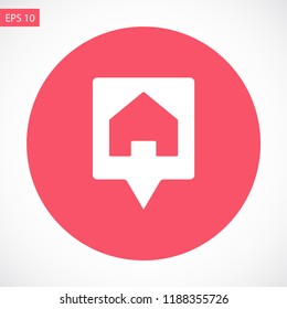 search house vector icon 10 eps