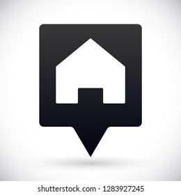 search house vector icon 10 eps