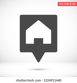 search house vector icon 10 eps