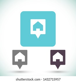 search house vector icon 10 eps , Lorem ipsum Flat design