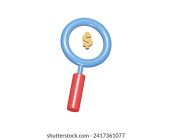 Icono de búsqueda Ilustración 3d