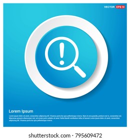 Search Icon Abstract Blue Web Sticker Button