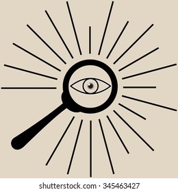 search icon all seeing eye