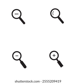 A search icon available on Shutterstock is a simple yet highly functional graphic design asset, various styles such as flat, minimalist, often depicted with a magnifying glass as the central element.