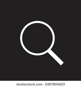 Icono de Búsqueda de fondo negro 