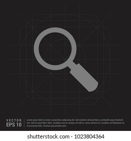 Search Icon - Black Creative Background