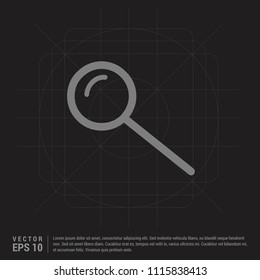 search icon - Black Creative Background - Free vector icon