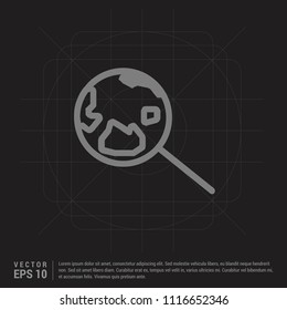 search icon - Black Creative Background - Free vector icon
