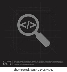 Search Icon - Black Creative Background - Free vector icon