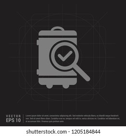 search icon - Black Creative Background - Free vector icon