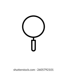Search icon. Black Search icon on white background. Vector illustration
