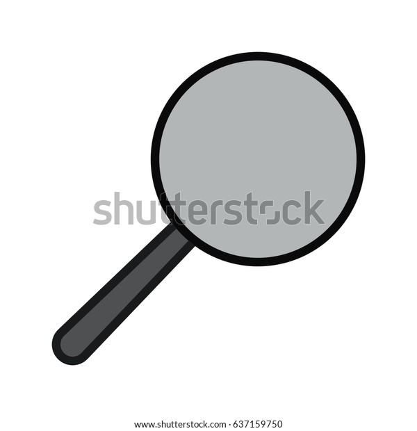 Search Icon Black On White Background Stock Vector (Royalty Free