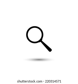 search icon - black vector illustration 