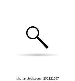 search icon - black vector illustration
