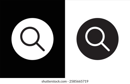 search icon black and white