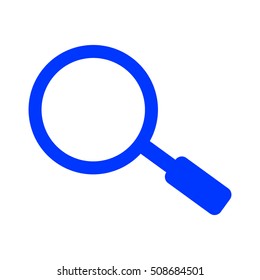 search icon. blue.