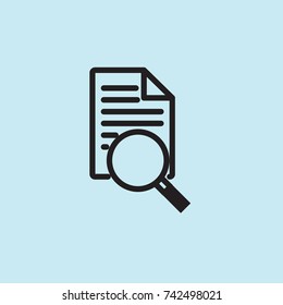 search icon, blue background