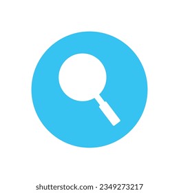 icono de búsqueda en círculo azul