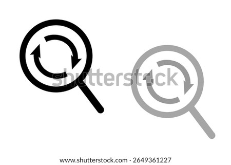 Search icon book, minus, plus, vector illustration, magnifying glass symbol, search icon clip art , zoom in and zoom out symbol, Magnifying glass sign isolated.