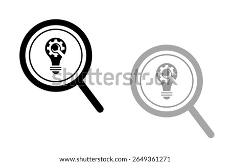 Search icon book, minus, plus, vector illustration, magnifying glass symbol, search icon clip art , zoom in and zoom out symbol, Magnifying glass sign isolated.