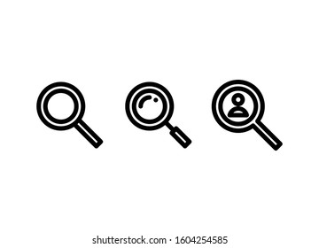 Search Icon. Business Icon Set Vector Logo Symbol.
