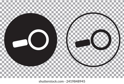 search icon button, magnifying glass, magnifier icon, loupe sign symbol, vector illustration