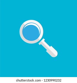 search icon, search button, for web, vector on a blue background