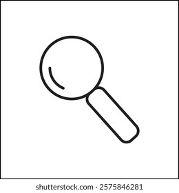 Search Icon, search icon clip art , zoom in and zoom out symbol, Magnifying glass sign isolated vector illustration