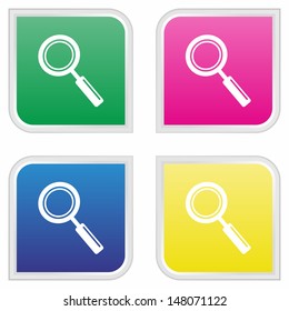 Search icon - Colorful button set