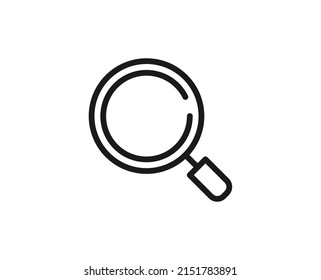 Search icon concept. Single premium editable stroke pictogram perfect for logos, mobile apps, online shops and web sites. Vector symbol isolated on white background. 