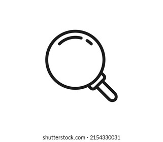 Search icon concept. Single premium editable stroke pictogram perfect for logos, mobile apps, online shops and web sites. Vector symbol isolated on white background. 