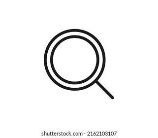 Search icon concept. Single premium editable stroke pictogram perfect for logos, mobile apps, online shops and web sites. Vector symbol isolated on white background. 