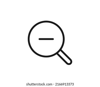 Search icon concept. Single premium editable stroke pictogram perfect for logos, mobile apps, online shops and web sites. Vector symbol isolated on white background. 
