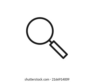 Search icon concept. Single premium editable stroke pictogram perfect for logos, mobile apps, online shops and web sites. Vector symbol isolated on white background. 