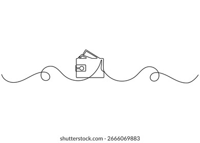 Suchsymbol durchgehende einzeilige Zeichnung und minimalistischen Stil isolieren Umriss Vektorgrafik
