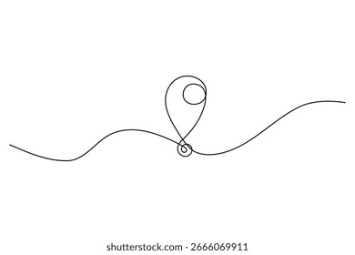 Icono de Búsqueda Dibujo continuo de una línea y estilo minimalista Aislar Ilustración vectorial de contorno
